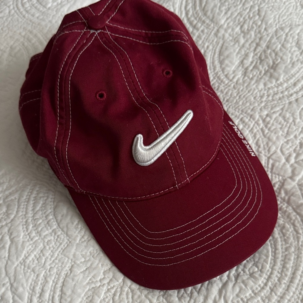 Nike Garnet Cap with Silver Logo